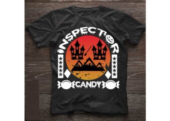 Candy inspector t shirt vector file