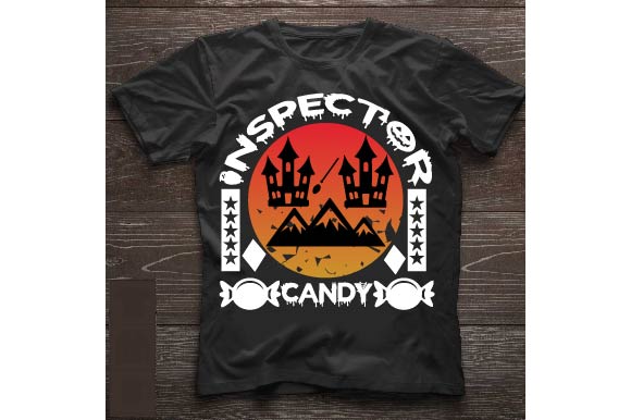 Candy inspector t shirt vector file