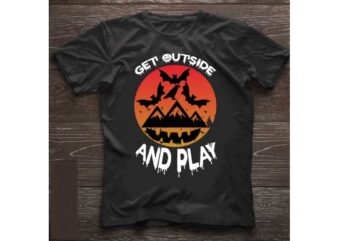 Get outside and play t shirt design template