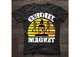 ghoul magnet t shirt design template