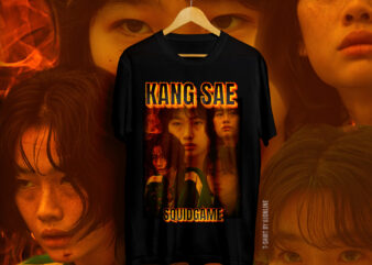 KANG SAE, Squid Game, Most Trending Tv Series, Kang Sae t-shirt design, Squid Game T-shirt design