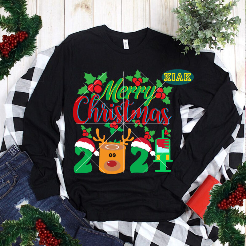 Merry Christmas 2021 SVG 24 Bundle Part 12, Christmas 2021 t shirt ...