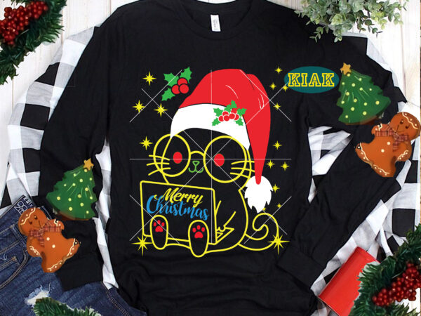 Kitten christmas t shirt designs, cat svg, funny christmas, funny santa vector, christmas tree svg, christmas vector, believe svg, merry christmas svg, santa claus, christmas tree, holiday svg, santa vector,