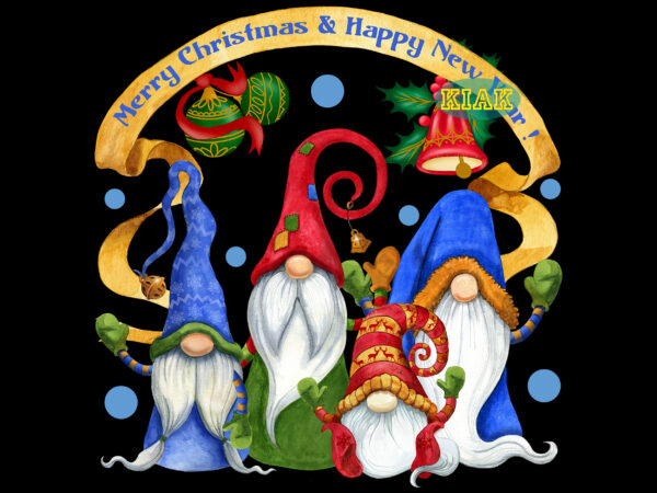 Merry christmas and happy new year t shirt designs, happy new year, merry christmas gnomes t-shirt template, gnomies christmas, gnomes merry christmas, buffalo gnomies, happy new year, three gnomies christmas,