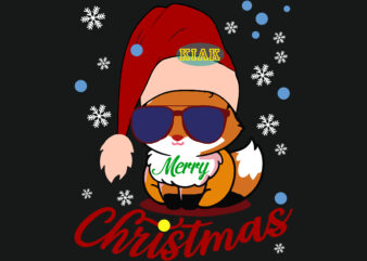Fox Christmas Svg, Christmas Fox, Fox Svg, Fox Cute, Merry Christmas Svg, Merry Christmas t shirt designs, Funny Christmas, Funny Santa vector, Christmas Tree Svg, Christmas vector, Believe svg, Merry