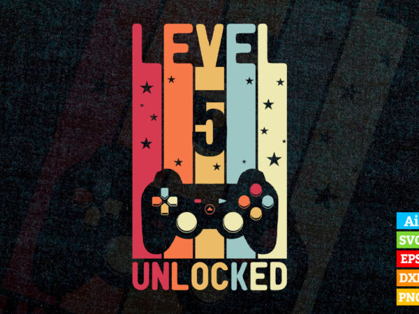 Level 5 Unlocked T-Shirts for Sale