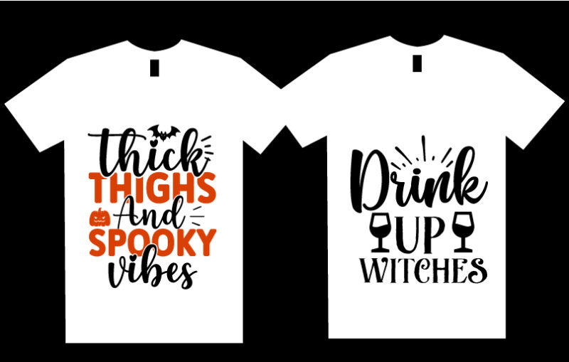 Halloween SVG T shirt design Bundle