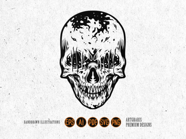 Skull, head, fire, illustration, flame, scary, svg, sublimation, horror, evil, skeleton, vector, death, halloween, tattoo, dead, bone, burn, black, danger, face, symbol, graphic, fear, human, devil, isolated, hell, drawing, spooky,