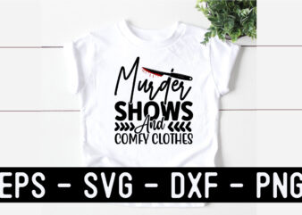True Crime SVG T shirt Design Template