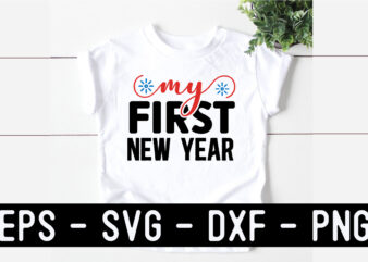 New Year SVG T shirt design Template