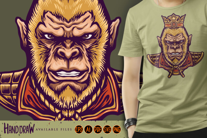 Oriental Chinese King Monkey Mascot