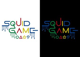Squid game typography, trending korean drama, trending t shirt design, squid games svg, game svg, game png, squid korean drama, kdrama, squid games vector template