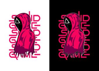 Squid game vector illustration, trending korean drama, squid games svg, game svg, game png, squid korean drama, kdrama, squid games t-shirt design print