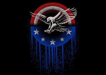American Eagle t-shirt design for commercial sale