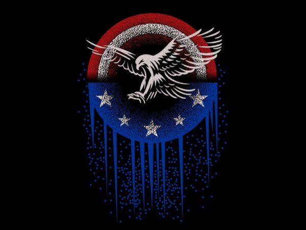 American eagle t-shirt design for commercial sale