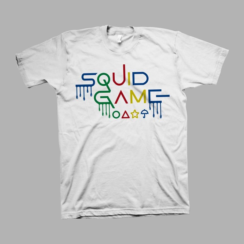 Squid game typography, trending korean drama, trending t shirt design, squid games svg, game svg, game png, squid korean drama, kdrama, squid games vector template