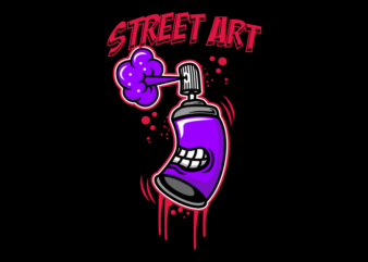 STREET ART CARTOON t shirt template vector