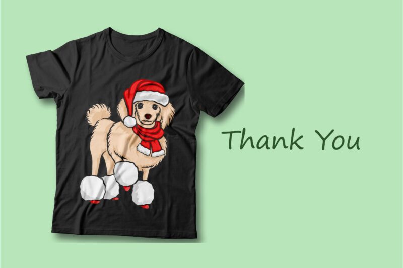 Santa dog vector cartoon bundle, Christmas dog t-shirt designs sublimation bundle, Dog wearing Christmas costume