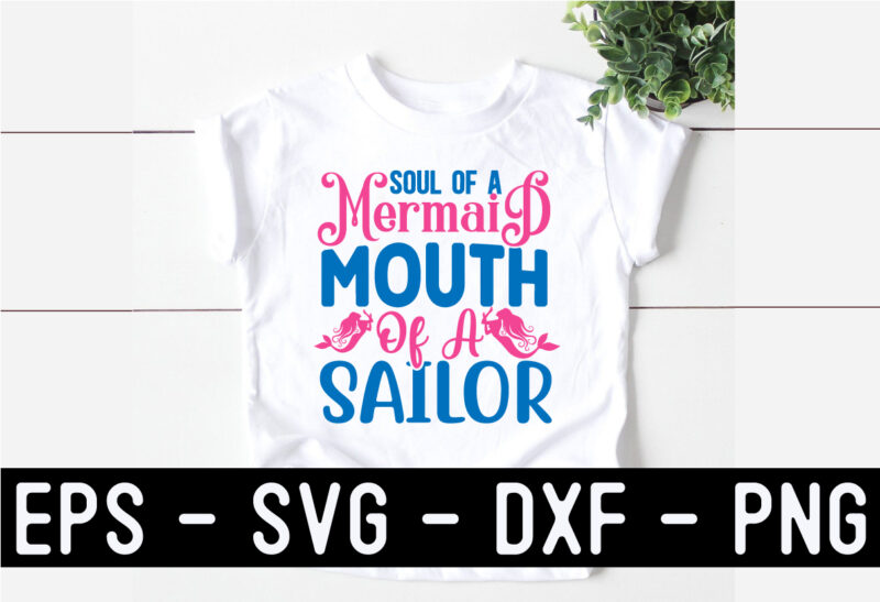 Mermaid SVG Quotes design Bundle