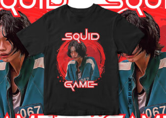 Squid Game, KANG SAE, Trending Korean Drama, Kang Sae Portrait, t-shirt design