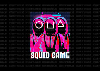 Squid Games, Glitch Effect, Squid Games Trending T-Shirt design
