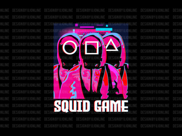Squid games, glitch effect, squid games trending t-shirt design Squid games, glitch effect, squid games trending t-shirt design