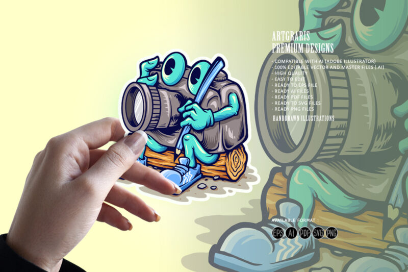 Cartoon Camera Photography Mascot