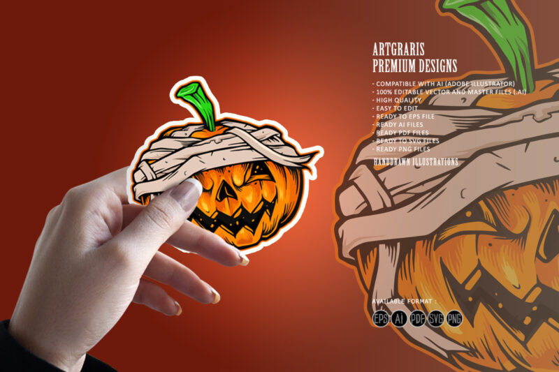 Pumpkins Halloween Mascot Horror