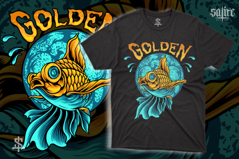 Golden Fish Illustration