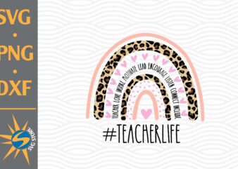 Teacher Life Rainbow PNG File