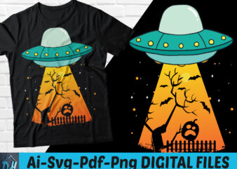 UFO halloween t-shirt design, Funny UFO Alien Abduction SVG, Halloween tshirt, UFO halloween tshirt, Funny Alien in halloween tshirt, UFO sweatshirts & hoodies