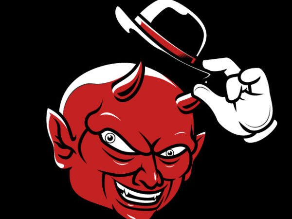 Devil smile t shirt vector illustration