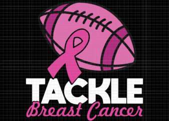 Tackle Breast Cancer Awareness Svg, Tackle Cancer Football Svg, Pink Ribbon Leopard Football Svg, Pink Ribbon Svg, Halloween Png, Autumn Png, Tackle Cancer Pink Ribbon Svg