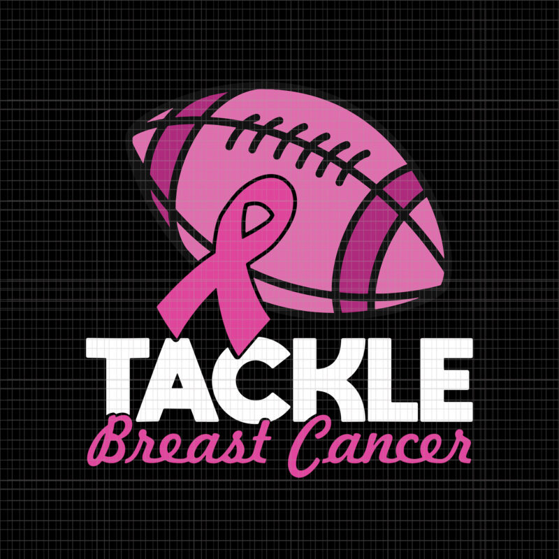 Tackle Breast Cancer Awareness Svg, Tackle Cancer Football Svg, Pink Ribbon Leopard Football Svg, Pink Ribbon Svg, Halloween Png, Autumn Png, Tackle Cancer Pink Ribbon Svg