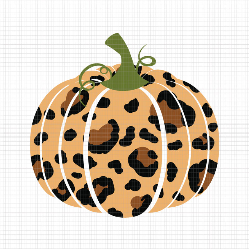Leopard Pumpkin In Autumn Colors Svg, Leopard Pumpkin Svg, Pumpkin Svg