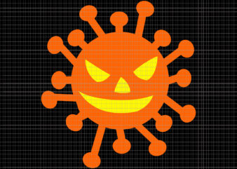 Covid O Lantern Svg, Scary Pumpkin Virus Halloween Svg, Pumpkin Hallloween Svg, Jack O’ Lantern Svg, Hallloween Svg t shirt vector file