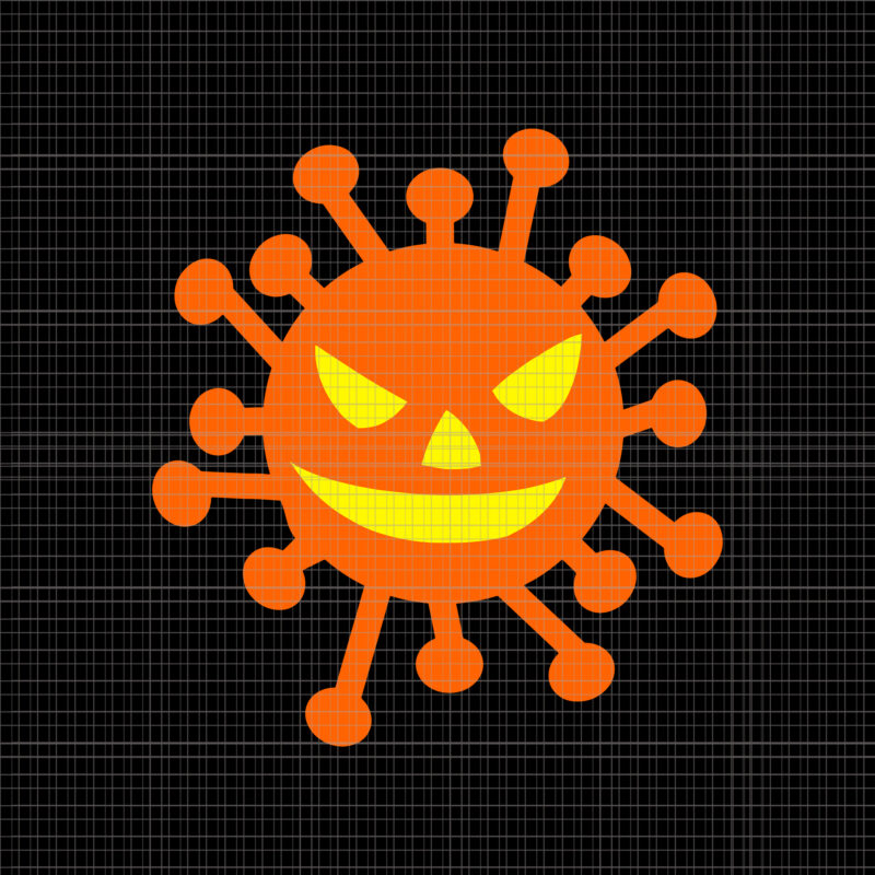 Covid O Lantern Svg, Scary Pumpkin Virus Halloween Svg, Pumpkin Hallloween Svg, Jack O’ Lantern Svg, Hallloween Svg