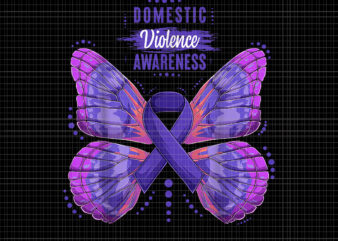 Domestic Violence Awareness Purple Ribbon Butterfly Png, Purple Ribbon Butterfly Png, Butterfly Png t shirt vector illustration