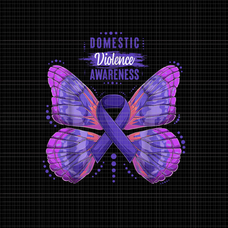 Domestic Violence Awareness Purple Ribbon Butterfly Png, Purple Ribbon Butterfly Png, Butterfly Png