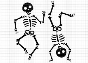 Dancing Skeletons Halloween Svg, Skeleton Svg, Skeleton Halloween Svg, Halloween Svg