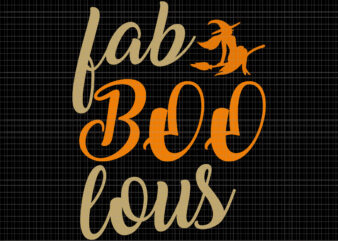 FabBoolous Svg, Womens Funny Sarcastic Halloween FabBOOlous V-Neck, Halloween Svg, Witch Svg