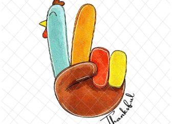 Thanksgiving Peace Sign Png, Turkey Thankful For Lovers Png, Thanksful Png, Thanksgiving Png t shirt designs for sale