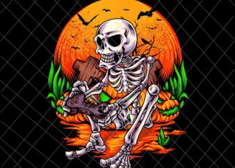 Skeleton Gaming Gamer Png, Gamer Halloween Png, Skeletons Halloween, Skeletons Gamer Png