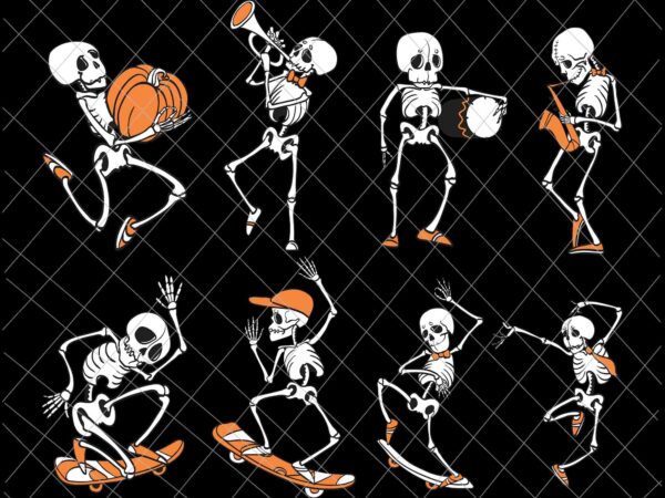 Bundle dancing skeleton svg, dancing skeleton svg, skeleton halloween svg, dancing halloween svg, bundle halloween svg t shirt template