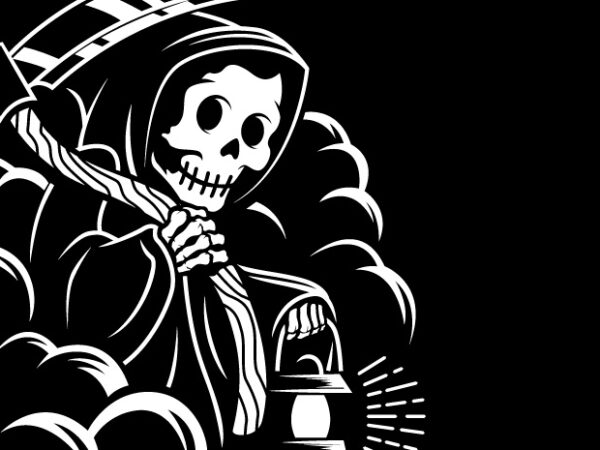 Death t shirt vector illustration