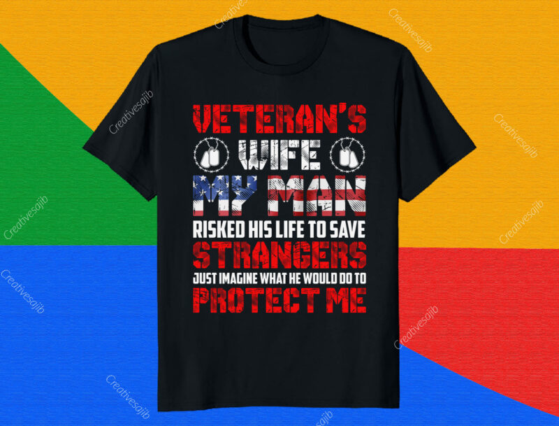 55+ Print ready best selling Veteran T-Shirt