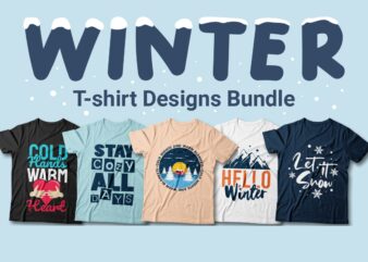 Winter quotes t-shirt designs bundle, Cold winter season quotes, Warm winter
