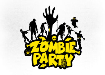 Zombie Party, Zombie Party Halloween svg, Horror Castle, Halloween Castle, Spooky vibes svg, halloween shirt svg, halloween svg, cut files, fall svg, halloween mug, halloween tumbler, cricut svg, trick or