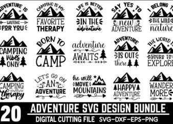 Advanture Svg Bundle for sale! t shirt vector