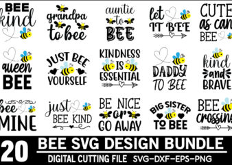 Bee Svg Design Bundle